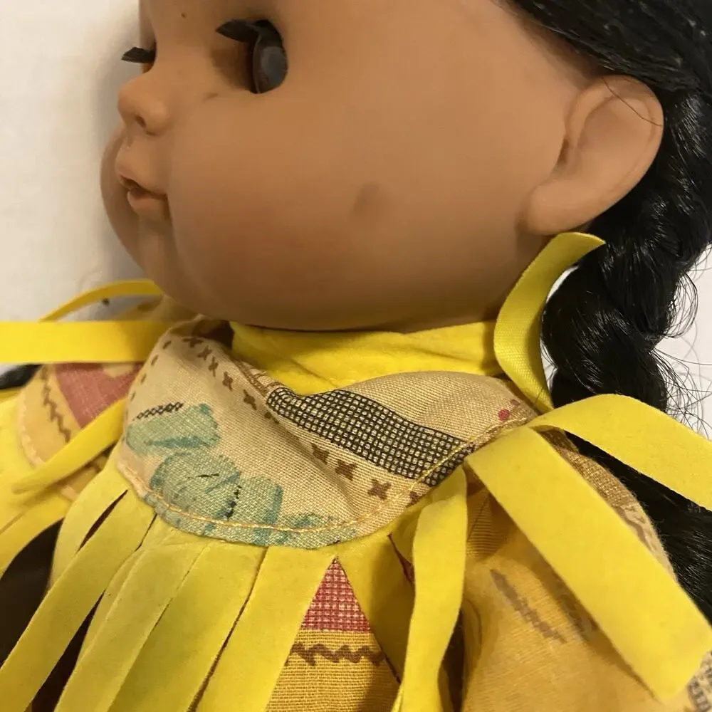 GI-GO Toys Vinyl Cloth Native American Indian Doll. 12
